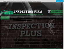 Tablet Screenshot of inspectionplusmd.com